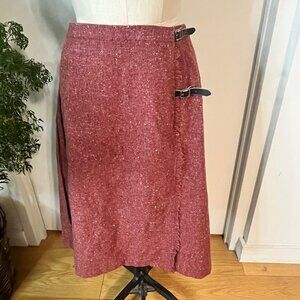 Vintage MOFFAT WEAVERS Tweeds & Tartans Scotland Wool Pleated Skirt Sz 14